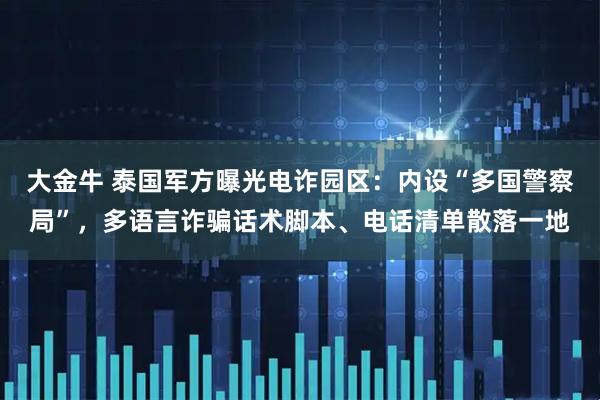 大金牛 泰国军方曝光电诈园区：内设“多国警察局”，多语言诈骗话术脚本、电话清单散落一地